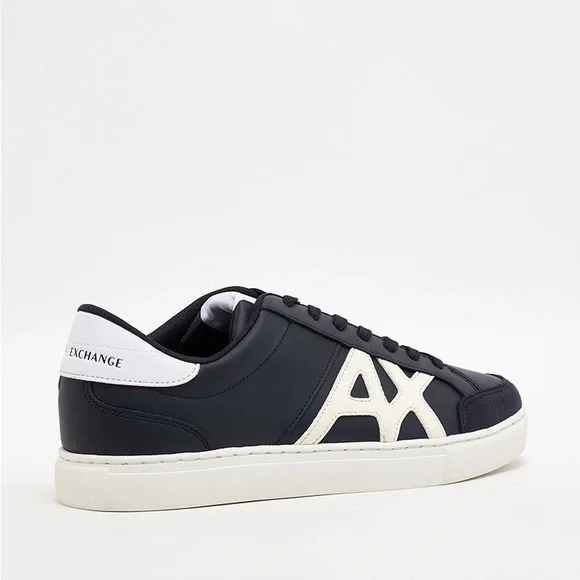 ARMANI EXCHANGE Logo Detail Lace Up Sneakers Size 12 - Picture 14 of 14